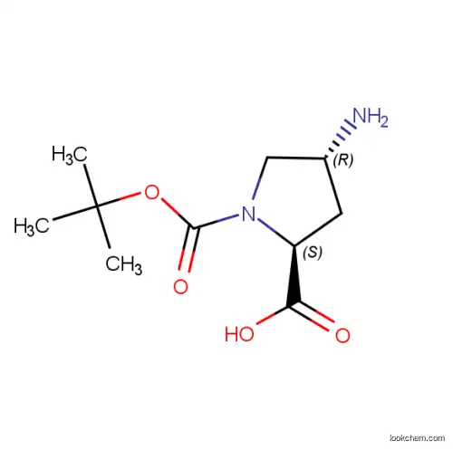 (2S,4R)-4-amino-1-[(2-methylpropan-2-yl)oxycarbonyl]pyrrolidine-2-carboxylic acid, MFCD05664215