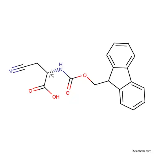 3-Cyano-N-Fmoc-L-alanine, (2~{S})-3-cyano-2-(9~{H}-fluoren-9-ylmethoxycarbonylamino)propanoic acid