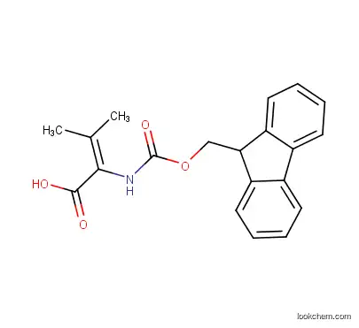 Fmoc-2,3-dehydro-Valine, 2-(9~{H}-fluoren-9-ylmethoxycarbonylamino)-3-methylbut-2-enoic acid