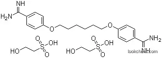 Hexamidine diisethionate; Hexamidine 2-hydroxyethansulfonate; 4-[6-(4-Carbamimidoylphenoxy)hexoxy]benzenecarboximidamide 2-hydroxyethanesulfonnate (1:2)
