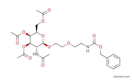 (N-CBz aminoethoxyl)ethyl-1, Galactosamine tetraacetate