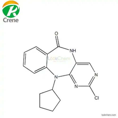2-chloro-11-cyclopentyl-5H-benzo[e]pyrimido[5,4-b][1,4]diazepin-6(11H)-one 1521197-43-2