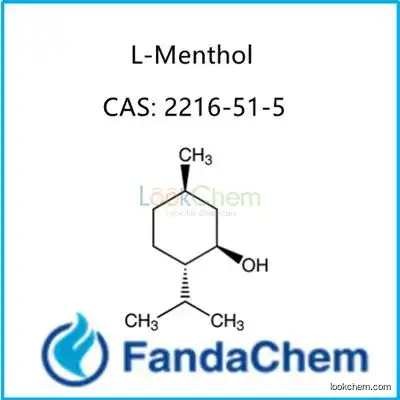 L-Menthol (laevo-menthol;Levomenthol;uspmenthol;D-(-)-Menthol), cas: 2216-51-5 from fandachem