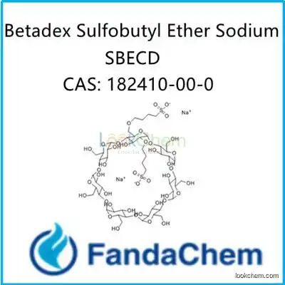 Betadex Sulfobutyl Ether Sodium (SBECD;sulfobutyl ether B-cyclodextrin ), cas: 182410-00-0 from fandachem