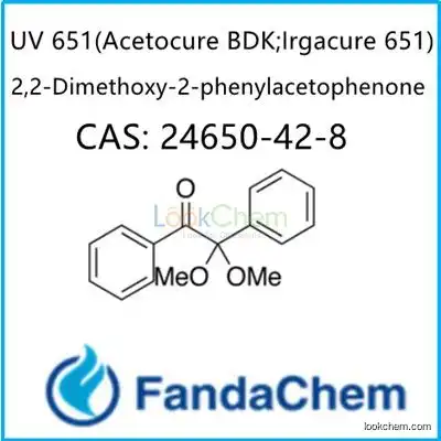 UV 651(Acetocure BDK;Irgacure 651;Photoinitiator BDK) CAS: 24650-42-8 from FandaChem