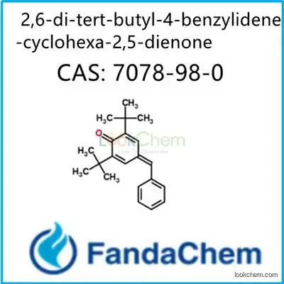 2,6-bis(1,1-dimethylethyl)-4-(phenylenemethylene)cyclohexa-2,5-dien-1-one CAS: 7078-98-0 from FandaChem