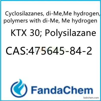 CAS:475645-84-2 ;Cyclosilazanes, di-Me,Me hydrogen, polymers with di-Me, Me hydrogen silazanes, reaction products with3-(triethoxysilyl)-1-propanamine; from FandaChem