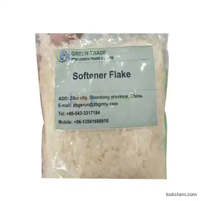 weak cationic softener flakes, textile modified