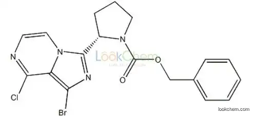 (S)-benzyl 2-(1-bromo-8-chloroimidazo[1,5-a]pyrazin-3-yl)pyrrolidine-1-carboxylate