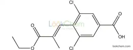 4-((E)-2-(ethoxycarbonyl)prop-1-enyl)-3,5-dichlorobenzoic acid
