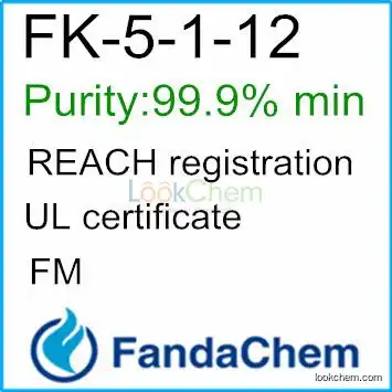 FK-5-1-12 (Purity: 99.9% min) with REACH certificate; FM; UL certificate, cas no.: 756-13-8 from FandaChem