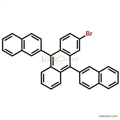 2-Bromo-9,10-bis(2-naphthalenyl)anthracene C34H21Br