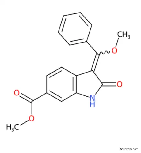2,3-Dihydro-3-(MethoxyphenylMethylene)-2-oxo-1H-indole-6-carboxylic acid Methyl ester