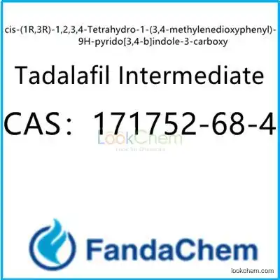 cis-(1R,3R)-1,2,3,4-Tetrahydro-1-(3,4-methylenedioxyphenyl)-9H-pyrido[3,4-b]indole-3-carboxy ,Tadalafil Intermediate,cas:171752-68-4 from fandachem