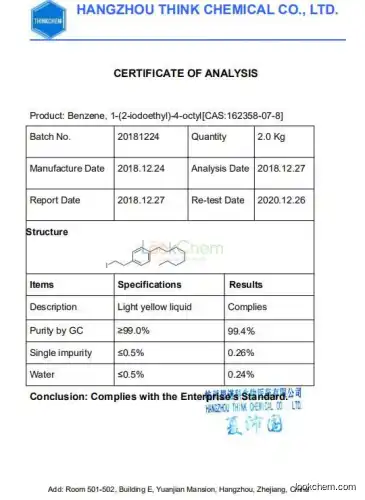 Good quality 1-(2-Iodoethyl)-4-octylbenzene for Fingolimod manufacture