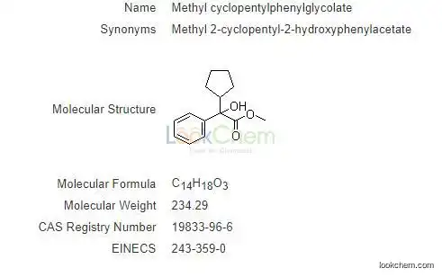 High purity Methyl cyclopentylphenylglycolate