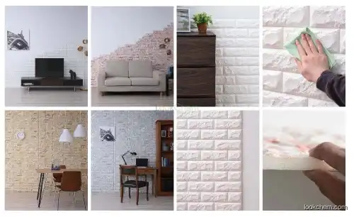 3D PE foam wall paper