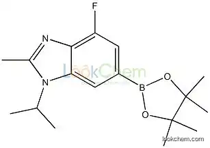 4-fluoro-1-isopropyl-2-methyl-6-(4,4,5,5-tetramethyl-1,3,2-dioxaborolan-2-yl)-1H-benzo[d]imidazole