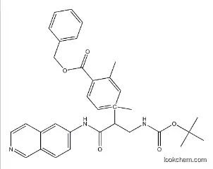 (S)-4-(3-((tert-butoxycarbonyl)amino)-1-(isoquinolin-6-ylamino)-1-oxopropan-2-yl)benzyl 2,4-dimethylbenzoate,1253955-19-9