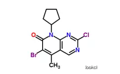 6-bromo-2-chloro-8-cyclopentyl-5-methyl-8H-pyrido[2,3-d]pyrimidin-7-one  Palbociclib  CAS NO.1016036-76-2