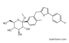 (2S,3R,4S,5S,6R)-2-(3-((5-(4-fluorophenyl)thiophen-2-yl)methyl)-4-methylphenyl)-tetrahydro-6-(hydroxymethyl)-2-methoxy-2H-pyran-3,4,5-triol   Canagliflozin  CAS NO.1358581-37-9