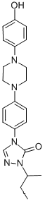 2,4-dihydro-4-[(4-(4-hydroxyphenyl)-1-piperazinyl)phenyl]-2-(1-methylpropyl)-3H-1,2,4-triazole-3-one