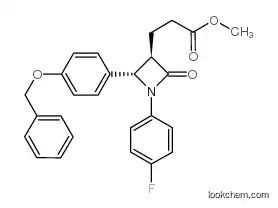 (3R,4S)-1-(4-fluorophenyl)-2-oxo-4-[4- (phenylmethoxy)phenyl]- 3-azetidinepropanoic acid, methyl ester