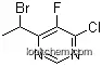 4-chloro-5-fluoro-6-(1-bromoethyl)pyrimidine