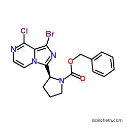 Benzyl (2S)-2-(1-bromo-8-chloroimidazo[1,5-a]pyrazin-3-yl)-1-pyrrolidinecarboxylate