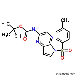 2-Methyl-2-propanyl {5-[(4-methylphenyl)sulfonyl]-5H-pyrrolo[2,3-b]pyrazin-2-yl}carbamate