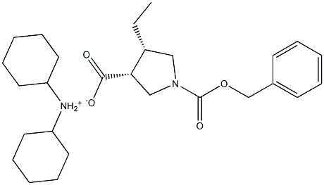 (3R,4S)-1-((benzyloxy)carbonyl)-4-ethylpyrrolidine-3-carboxylic acid Dicyclohexylamine Salt