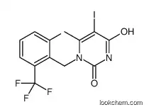 1-[[2-fluoro-6-(trifluoromethyl)phenyl]methyl]-5-iodo-6-methylpyrimidine-2,4-dione