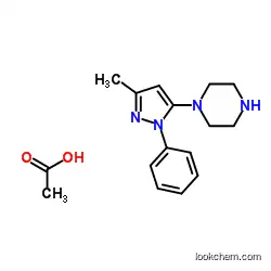 1-(3-Methyl-1-phenyl-1H-pyrazol-5-yl)piperazine monoacetate