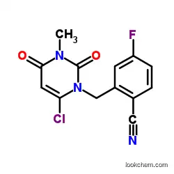 Benzonitrile, 2-[(6-chloro-3,4-dihydro-3-methyl-2,4-dioxo-1(2H)-pyrimidinyl)methyl]-4-fluoro