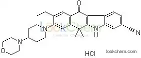 9-ethyl-6,6-dimethyl-8-(4-morpholinopiperidin-1-yl)-11-oxo-6,11-dihydro-5H-benzo[b]carbazole-3-carbonitrilehydrochloride