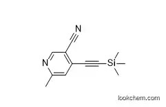 6-methyl-4-(2-(trimethylsilyl)ethynyl)pyridine-3-carbonitrile