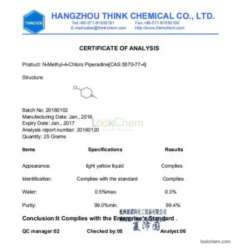 Manufacture N-Methyl-4-Chloro Piperadine for Ketotifen