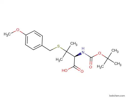 Boc-D-Pen(MOB)-OH Boc-S-4-Methoxybenzyl-D-Penicillamine MFCD00076973