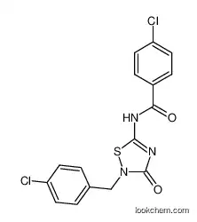 O-304;4-chloro-N-[2-[(4-chlorophenyl)methyl]-3-oxo-1,2,4-thiadiazol-5-yl]benzamide