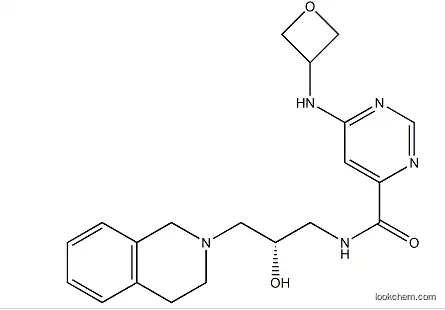 (S)-N-(3-(3,4-dihydroisoquinolin-2(1H)-yl)-2-hydroxypropyl)-6-(oxetan-3-ylamino)pyrimidine-4-carboxamide,1616391-65-1