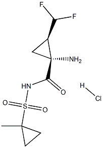 (1R,2R)-1-amino-2-(difluoromethyl)-N-((1-methylcyclopropyl)sulfonyl)cyclopropane-1-carboxamide hydrochloride