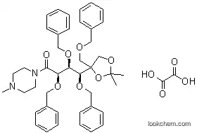 (2R,3S,4S)-2,3,4-Tris(benzyloxy)-4-(4-((benzyloxy)-methyl)-2,2-dimethyl-1,3-dioxolan-4-yl)-1-(4-methylpiperazin-1-yl)butan-1-one oxalate