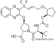 (33R,35S,91R,92R,5S,E)-5-(tert-butyl)-14,14-difluoro-4,7-dioxo-2,8,10-trioxa-6-aza-1(2,3)-quinoxalina-3(3,1)-pyrrolidina-9(1,2)-cyclopentanacyclotetradecaphan-12-ene-35-carboxylic acid