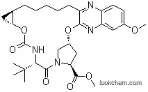 (1aR,5S,8S,10R,22aR)-5-(1,1-Dimethylethyl)-1,1a,3,4,5,6,9,10,18,19,20,21,22,22a-tetradecahydro-14-methoxy-3,6-dioxo-8H-7,10-methanocyclopropa[18,19][1,10,3,6]dioxadiazacyclononadecino[11,12-b]quinoxal
