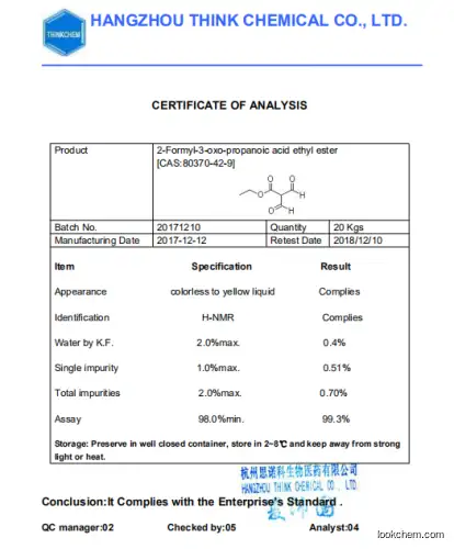Good quality 2-Formyl-3-oxo-propanoic acid ethyl ester