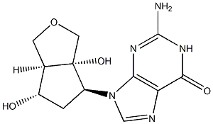 2-amino-9-((3aS,4S,6S,6aR)-3a,6-dihydroxyhexahydro-1H-cyclopenta[c]furan-4-yl)-1,9-dihydro-6H-purin-6-one