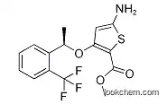 (R)-methyl 5-amino-3-(1-(2-(trifluoromethyl)phenyl)ethoxy)thiophene-2-carboxylate,929039-92-9