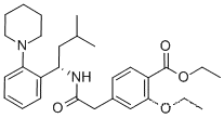 (+)-2-Ethoxy-4-(N-3-Methyl-1(S)-(2-(1-Piperidinyl)Phenyl)-Butyl)Carbamoylmethyl)