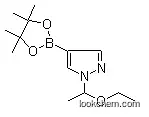 2-[1-(Ethylsulfonyl)-3-azetidinylidene]acetonitrile1-(1-Ethoxyethyl)-1H-pyrazole-4-boronic acid pinacol ester