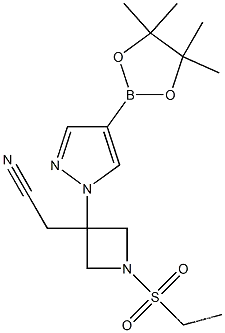 1-(ethylsulfonyl)-3-[4-(4,4,5,5-tetramethyl-1,3,2-dioxaborolan-2-yl)-1H-pyrazol-1-yl]-3-Azetidineacetonitrile